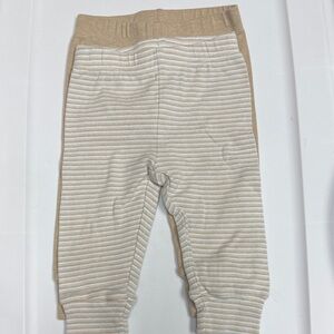 2 Pack- Striped and Tan Baby Bottoms